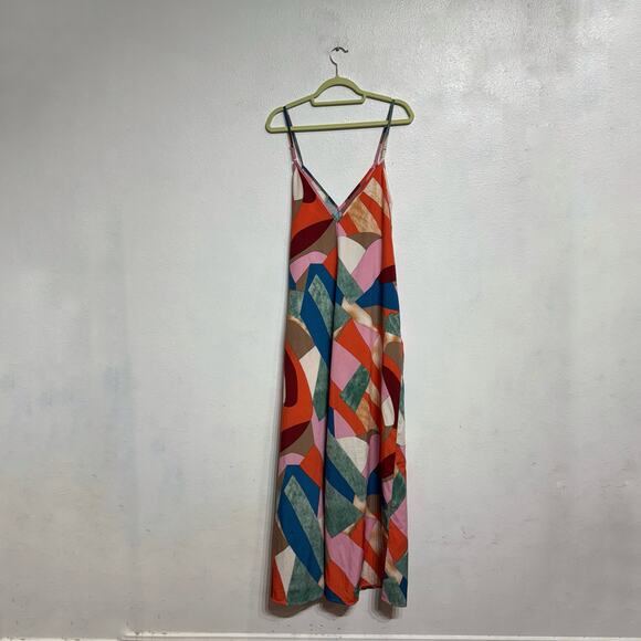 Luukse Multicolor Geometric Wide Leg Jumpsuit Sz M - Picture 9 of 12